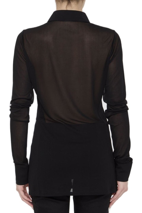 Saint Laurent for Women Saint Laurent Buttoned Long-sleeved Shirt