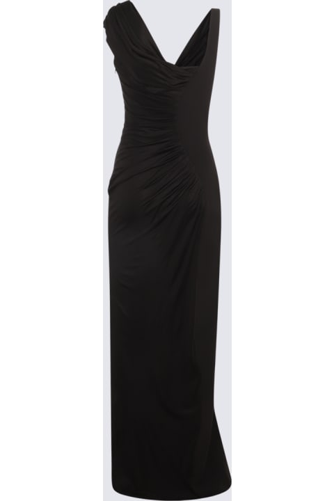 Versace Dresses for Women Versace Black Midi Dress