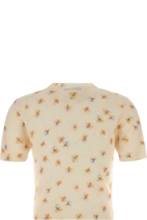 Prada for Kids Prada Embroidered Wool Sweater