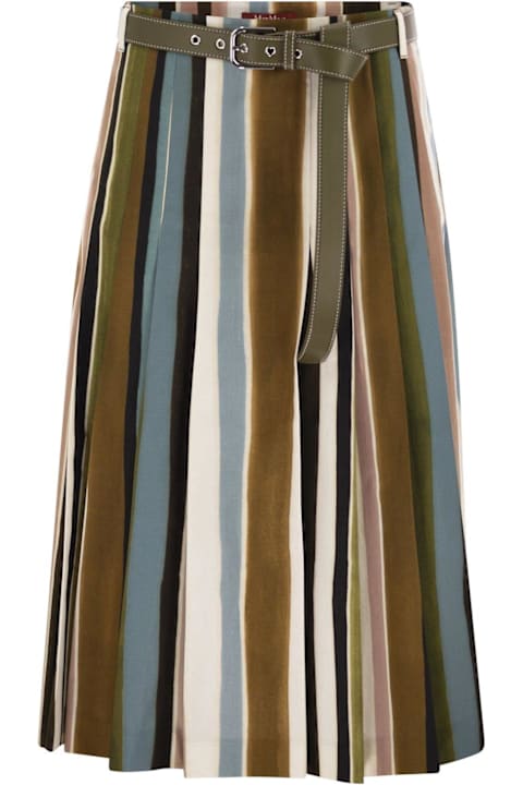 Max Mara Studio Skirts for Women Max Mara Studio Bassano Pleated Belted Skirt Max Mara Studio
