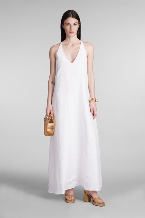 120% Lino Dresses for Women 120% Lino Dress In White Cotton