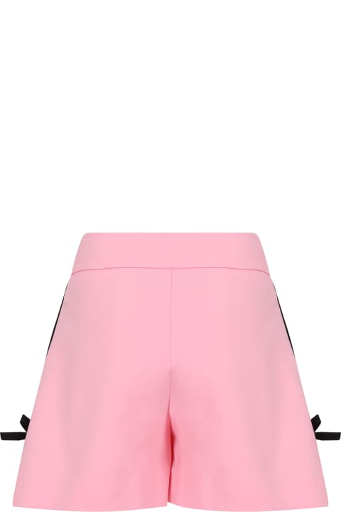 ガールズ MSGMのボトムス MSGM Pink Shorts For Girl With Logo