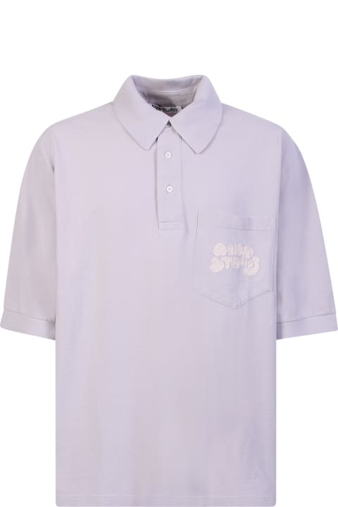 Acne Studios Topwear for Men Acne Studios Embroidered-logo Polo Shirt