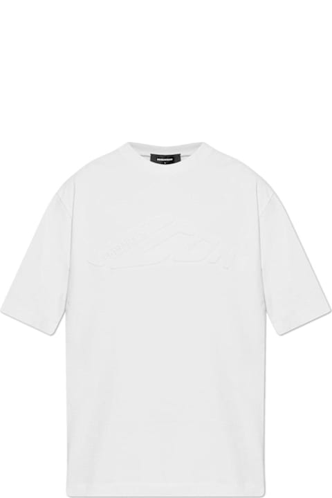 Dsquared2 for Men Dsquared2 Logo Embossed Crewneck T-shirt