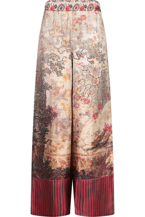 Homeware Pierre-Louis Mascia Red-beige Print Trousers