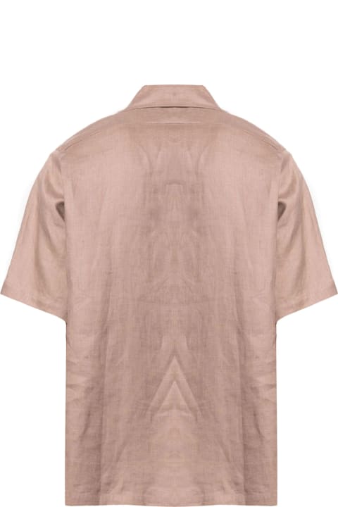 Taupe Brown Linen Shirt