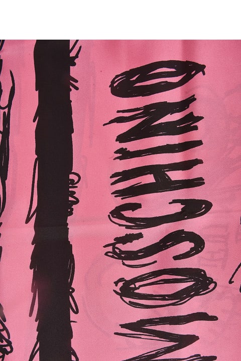 ウィメンズ スカーフ＆ストール Moschino Logo Detail Scarf