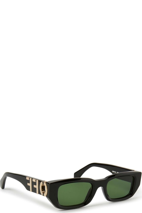Eyewear for Men Off-White Oeri124 Fillmore 1055 Black Green Sunglasses