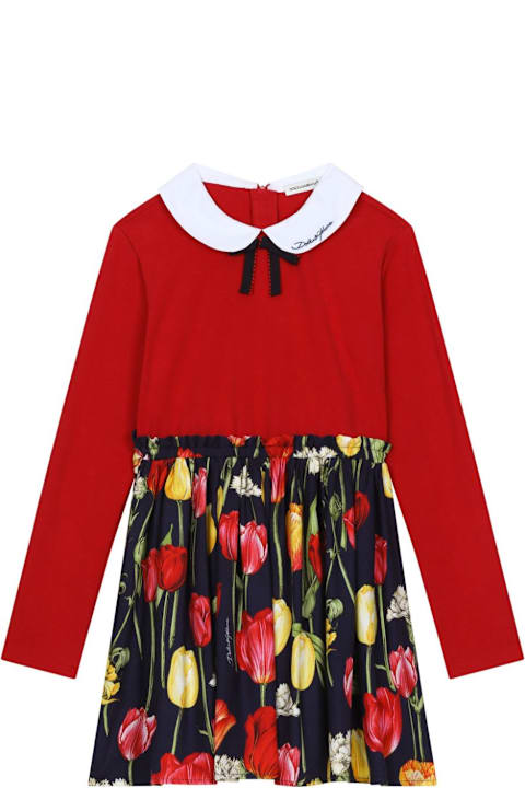 Dresses for Girls Dolce & Gabbana Abito Con Stampa