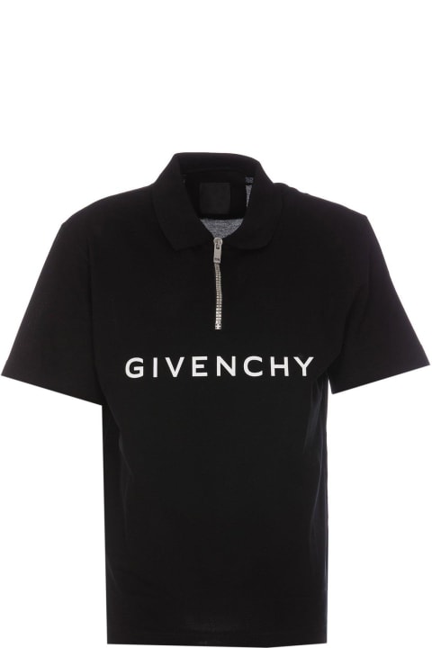 Givenchy for Men Givenchy Logo Printed Collared Polo Shirt