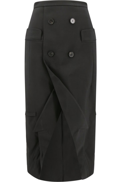 Homeware Alexander McQueen Long Sartorial Skirt With Front Split