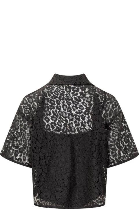 MICHAEL Michael Kors for Women MICHAEL Michael Kors Lace Crop Down Shirt