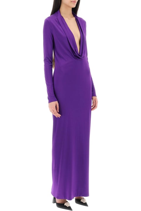Versace for Women Versace Cowl Long Dress