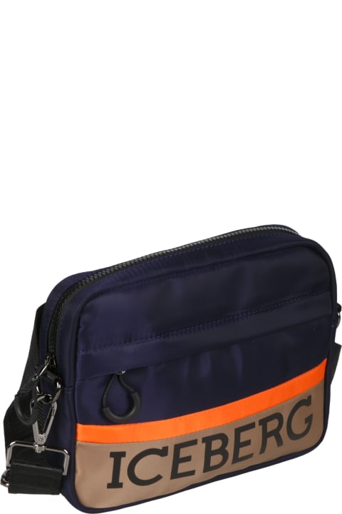 Zip-around Logo Print Crossbody Bag