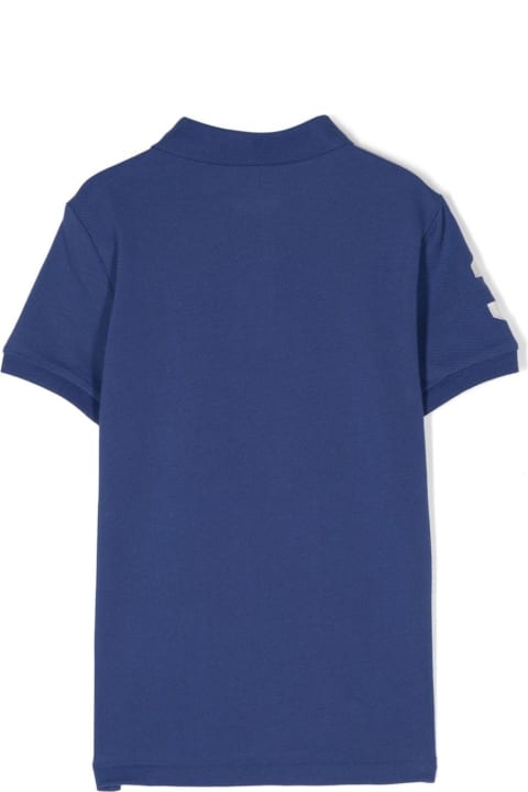 Ralph Lauren T-Shirts & Polo Shirts for Boys Ralph Lauren Cobalt Blue Polo Shirt With Pony Motif