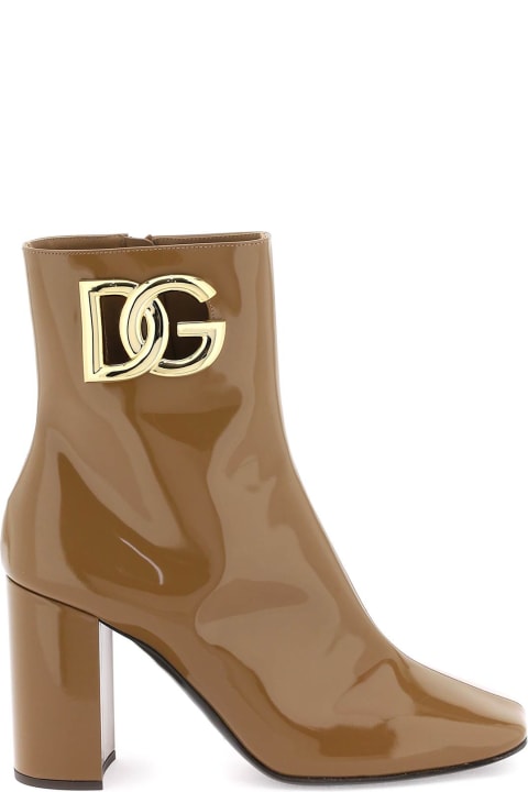 Boots for Women Dolce & Gabbana Dg Logo Ankle Boots