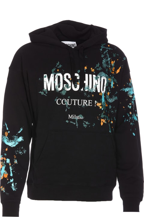 Moschino Sweaters for Men Moschino Logo Hoodie