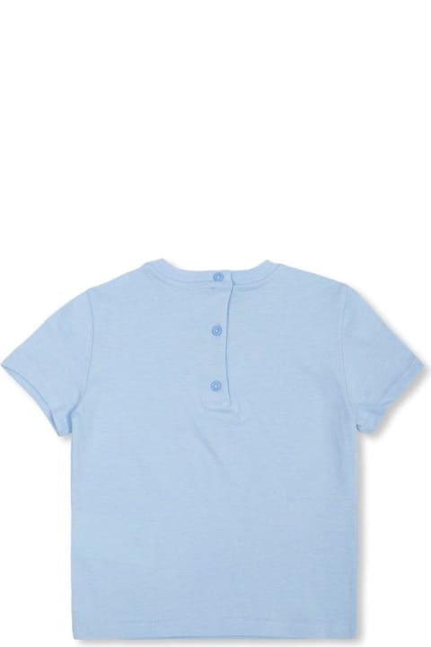 Fendi T-Shirts & Polo Shirts for Baby Girls Fendi Logo Patch Crewneck T-shirt