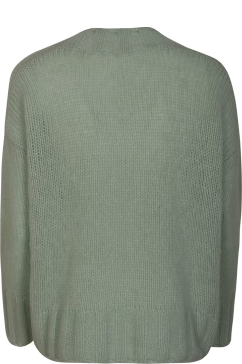 Saverio Palatella Sweaters for Women Saverio Palatella V-neck Fringe Knit Sweater
