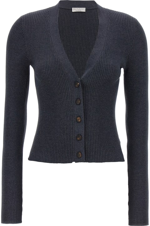 Sweaters for Women Brunello Cucinelli Lurex Cardigan