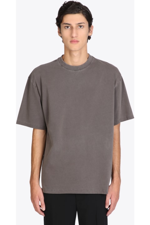 Origin T-shirt Brown dyed cotton t-shirt with back logo - Origin t-shirt
