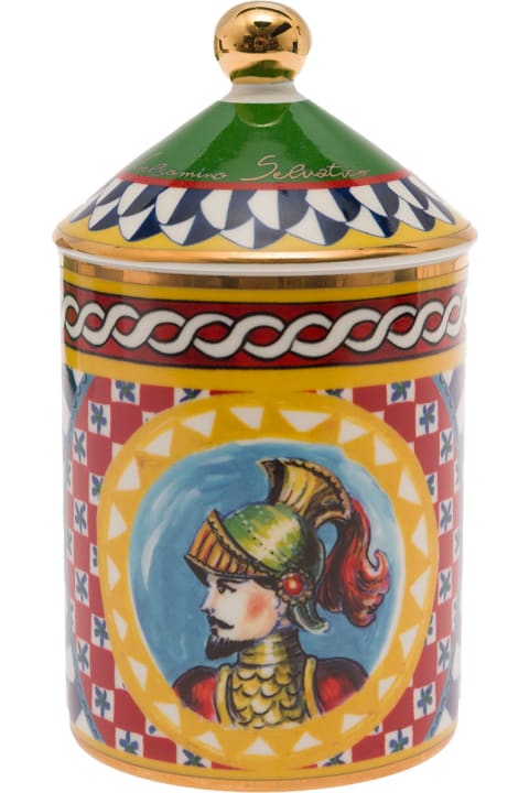 Dolce & Gabbana for Men Dolce & Gabbana Wild Jasmine Scented Candle With Lid And Carretto Print