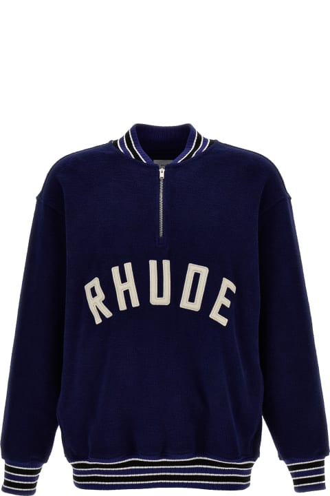 Rhude Fleeces & Tracksuits for Men Rhude 'quarter Zip Varsity' Sweatshirt