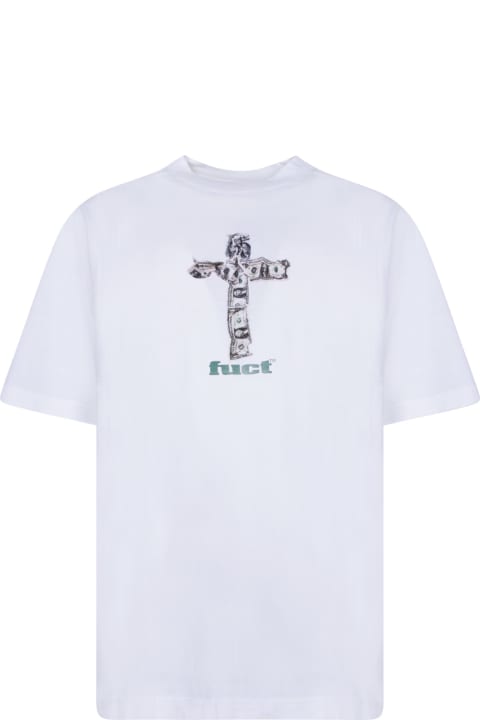 Fuct Clothing for Men Fuct Money Crossed White T-shirt