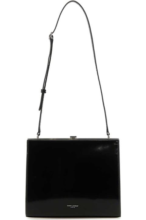 Saint Laurent حقائب لـ السيدات Saint Laurent Black Leather Le Anne-marie Shoulder Bag