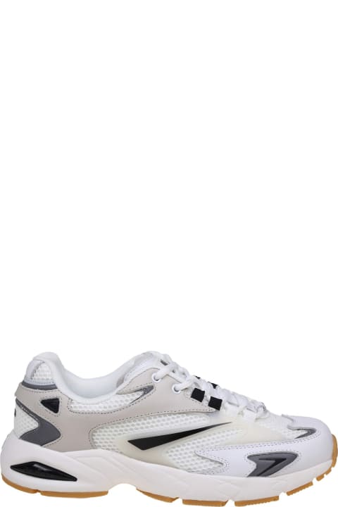 D.A.T.E. Sneakers for Men D.A.T.E. Sn23 Sneakers In White/grey Mesh And Leather