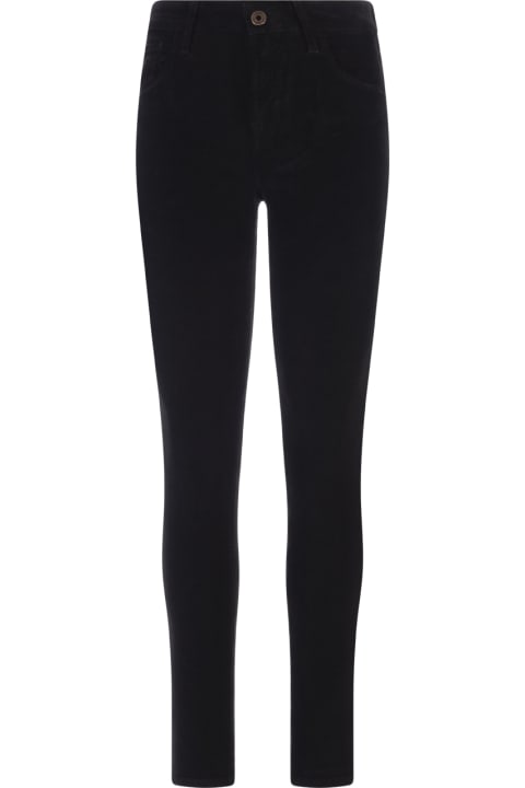 Kimberly Skinny Fit Jeans In Black Corduroy