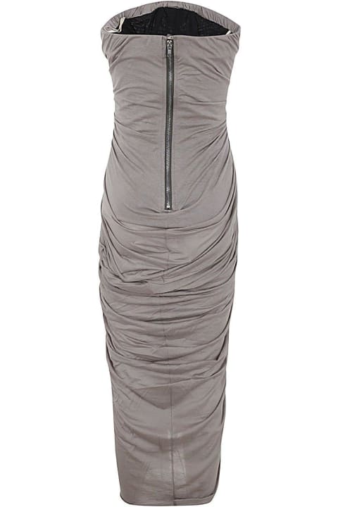 Rick Owens for Women Rick Owens Radiance Ruched Strapless Bustier Dress