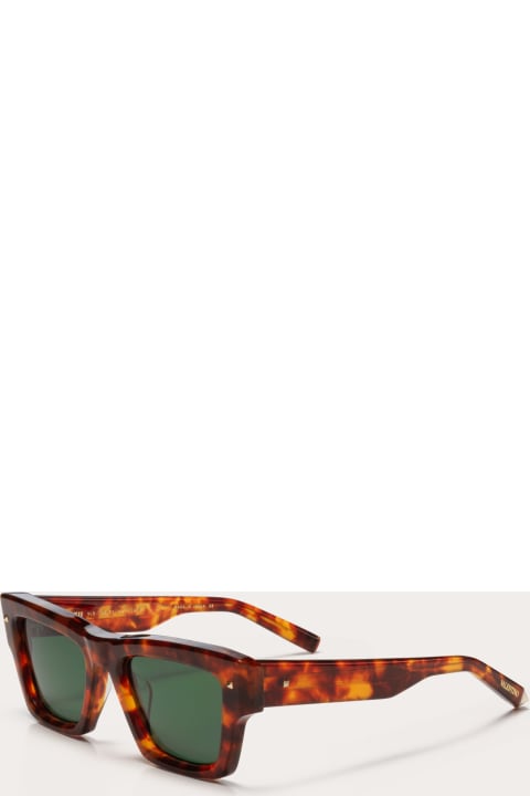 メンズ Valentino Eyewearのアイウェア Valentino Eyewear Xxii - Honey Tortoise Sunglasses