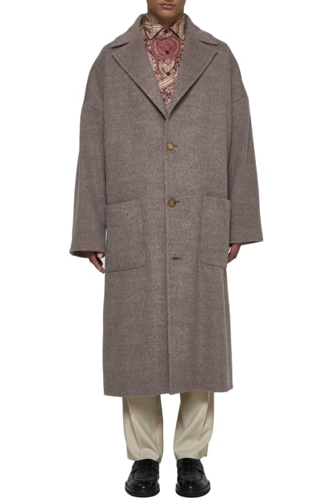 Homeware Etro Single-breasted Wool Coat
