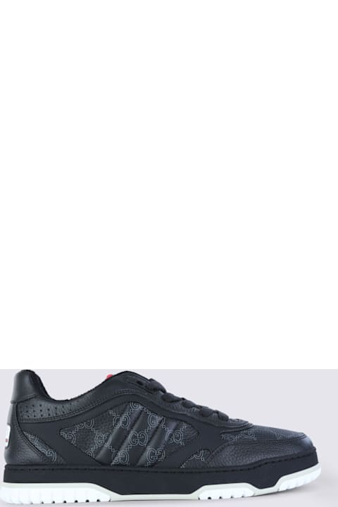 Gucci Black Leather Sneakers
