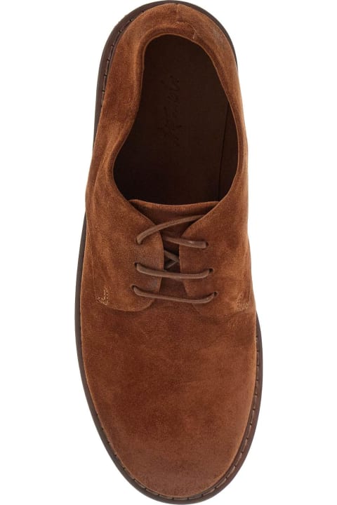 Marsell Laced Shoes for Women Marsell Suede Leather Lace-up Derby Shoes With