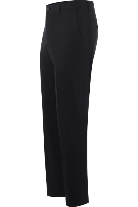 Fashion for Women Etro Etro Trousers In Black Cotton Stretch