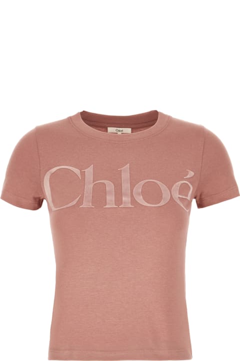 Chloé for Women Chloé Mauve Cotton T-shirt