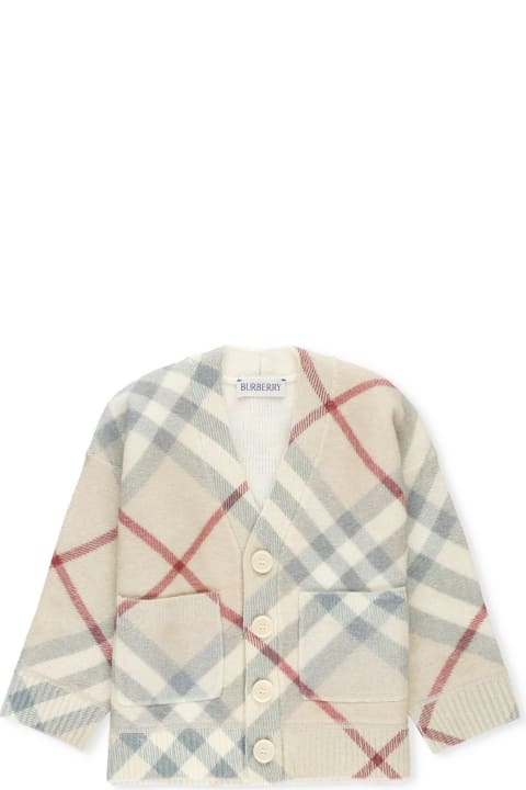 Burberry Sweaters & Sweatshirts for Baby Girls Burberry Wool Cardigan