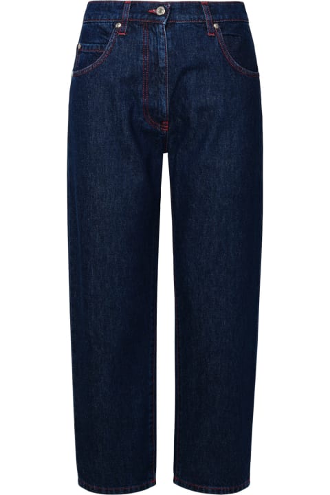 ウィメンズ MSGMのデニム MSGM Blue Cotton Jeans