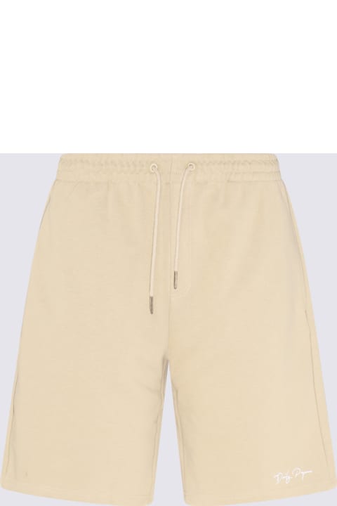 Daily Paper Pants for Men Daily Paper Beige Cotton Shorts