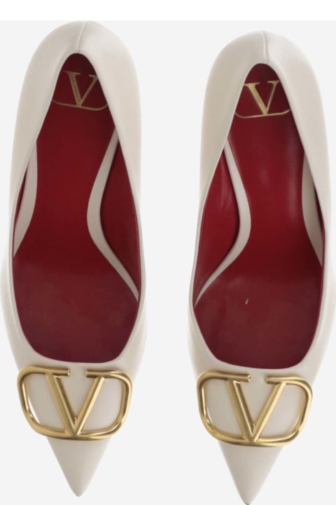 High-Heeled Shoes for Women Valentino Garavani Vlogo Signature Calfskin Pumps