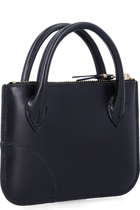 インテリア Comme des Garçons Comme Des Garçons Leather Mini Wallet Bag With Handles