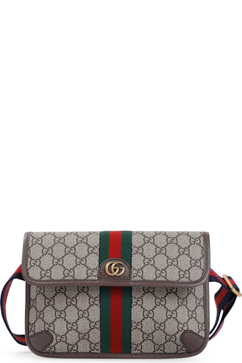 Gucci حقائب الكتف لـ القسم الرجالي Gucci Small Gg Ophidia Belt Bag
