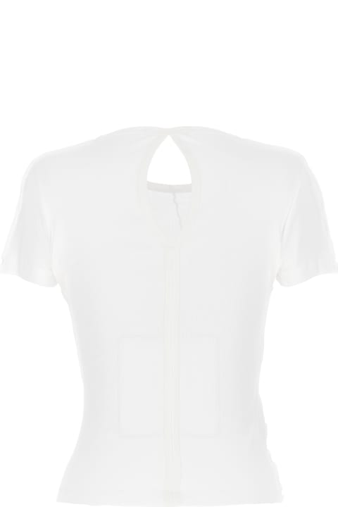Helmut Lang Topwear for Women Helmut Lang Cut-out Ribbed T-shirt