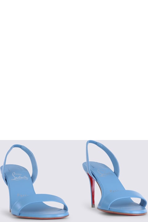 Christian Louboutin Light Blue Leather Marylin Sandals
