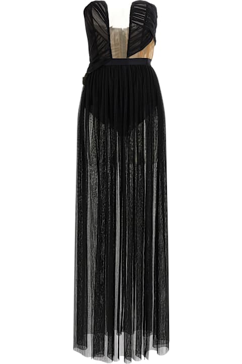 Nensi Dojaka لـ Men Nensi Dojaka 'corsetto Draped Gown' Dress