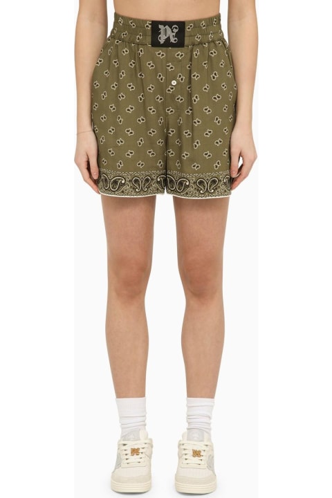 Palm Angels Pants & Shorts for Women Palm Angels Shorts With Paisley Motif