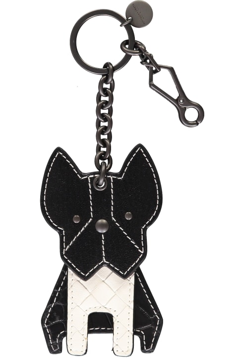 Bottega Veneta Keyrings for Women Bottega Veneta Chain And Leather Key Ring