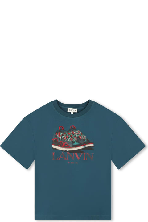 Lanvin T-Shirts & Polo Shirts for Boys Lanvin T-shirt Con Logo